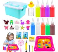 Vibbang Elfe de l'Eau Magique, Jouet d'Eau Magic Water Elf, Kit Créatif 3D Aqua Gelz, Jouets Éducatifs DIY Fairy Water d'Animaux Marins pour Garçon Fille (A, A)