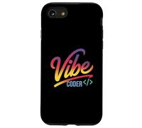 Vibe Coder Funny Gradient Dev Code Syntaxe Sarcastic Chill Coque pour iPhone SE (2020) / 7 / 8