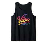 Vibe Coder Funny Gradient Dev Code Syntaxe Sarcastic Chill Débardeur