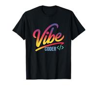 Vibe Coder Funny Gradient Dev Code Syntaxe Sarcastic Chill T-Shirt
