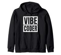 Vibe Coder Minimalist Tech IA Intelligence Artificielle Sweat à Capuche