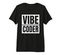 Vibe Coder Minimalist Tech IA Intelligence Artificielle T-Shirt Haut de Gamme