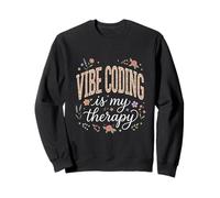 Vibe Coding est ma thérapie Florale bohème Sweatshirt