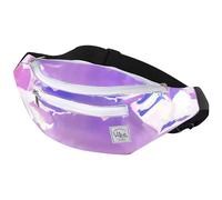 Vibe Festival Gear Sac Banane pour Homme et Femme -Plusieurs Couleurs- Sacoche Homme bandouliere Noir holographique Argent, Or pour Festivals, randonnée, Course à Pied, Cyclism (Rosé et Or)