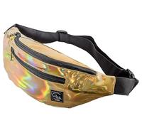 Vibe Festival Gear Sac Banane pour Homme et Femme -Plusieurs Couleurs- Sacoche Homme bandouliere Noir holographique Argent, Or pour Festivals, randonnée, Course à Pied, Cyclisme.(Doré)