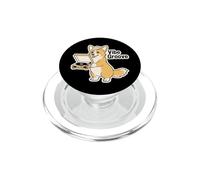 Vibe Groove Retro Corgi Tourne-Disque Vinyle Vintage PopSockets PopGrip pour MagSafe