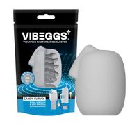 VIBEGGS Candy Curves - œuf vibrant masturbateur (blanc)