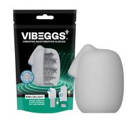 VIBEGGS Ribs Delight - masturbateur œuf vibrant (blanc)
