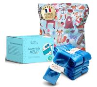 VibeGifting® Pack XXL- 9 Recharge poubelle a couche de 10 mt compatibles avec Recharge Poubelle a Couche Tommee Tippee et Angelcare, Antibacterién, Parfumées, Anti-Odeur, Sans BPA, 100% Recy s