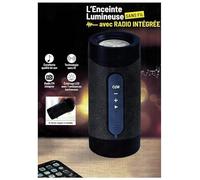 VIBELL Enceinte sans Fil Portable, Haut Parleur Stéréo Bleu Marine, Lumineuse avec Radio INTEGREE, 7 Couleurs, Lecture SD et Prise Jack, Rechargeable, Soirée, Prière, Solo, Lot de 2 et 4 pcs (2)