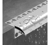 Vibeo Barre de Seuil Bordure Anti-Goutte Extérieure Imperméable, Gouttière D'avant-Toit Métallique, Bande Bec d'aigle de 20, 30, 50, 65 mm pour Toiture, Mur et Fenêtre(65mm (2.6in))