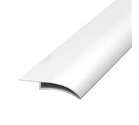 Vibeo Barre de Seuil Gouttière en Bec d'aigle pour Mur Extérieur, Bande D'égouttement en Aluminium pour Avant-Toit, Bordure de Terrasse/Appui de Fenêtre, Gouttières(White,50mm (2in))