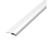 Vibeo Barre de Seuil Gouttière en Bec d'aigle pour Mur Extérieur, Bande D'égouttement en Aluminium pour Avant-Toit, Bordure de Terrasse/Appui de Fenêtre, Gouttières(White,14mm (0.6in))