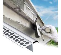 Vibeo Barre de Seuil Gouttière Murale pour Rebord de Toit, Bande de Transition d'eau Extérieure pour Appui de Fenêtre, Gouttière Murale, Moulure de Nez de Marche(50mm (2in))