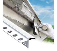 Vibeo Barre de Seuil Gouttière Murale pour Rebord de Toit, Bande de Transition d'eau Extérieure pour Appui de Fenêtre, Gouttière Murale, Moulure de Nez de Marche(14mm (0.6in))