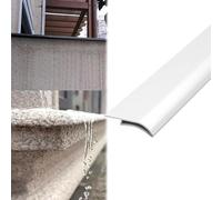 Vibeo Barre de Seuil Rebord de Fenêtre en Forme de Bec d'aigle avec Goutte d'eau, Ligne D'égouttement du Mur Extérieur, Moulure de Rive de Toit avec Goutte d'eau(White,40mm (1.6in))