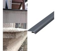 Vibeo Barre de Seuil Rebord de Fenêtre en Forme de Bec d'aigle avec Goutte d'eau, Ligne D'égouttement du Mur Extérieur, Moulure de Rive de Toit avec Goutte d'eau(Gray,20mm (0.8in))