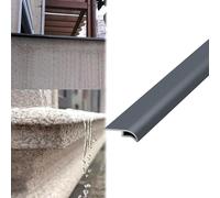 Vibeo Barre de Seuil Rebord de Fenêtre en Forme de Bec d'aigle avec Goutte d'eau, Ligne D'égouttement du Mur Extérieur, Moulure de Rive de Toit avec Goutte d'eau(Gray,14mm (0.6in))