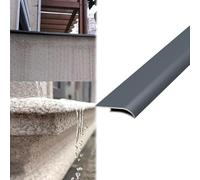 Vibeo Barre de Seuil Rebord de Fenêtre en Forme de Bec d'aigle avec Goutte d'eau, Ligne D'égouttement du Mur Extérieur, Moulure de Rive de Toit avec Goutte d'eau(Gray,30mm (1.2in))