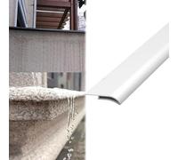 Vibeo Barre de Seuil Rebord de Fenêtre en Forme de Bec d'aigle avec Goutte d'eau, Ligne D'égouttement du Mur Extérieur, Moulure de Rive de Toit avec Goutte d'eau(White,30mm (1.2in))