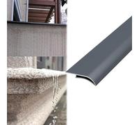 Vibeo Barre de Seuil Rebord de Fenêtre en Forme de Bec d'aigle avec Goutte d'eau, Ligne D'égouttement du Mur Extérieur, Moulure de Rive de Toit avec Goutte d'eau(Gray,40mm (1.6in))