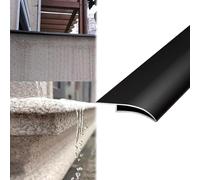 Vibeo Barre de Seuil Rebord de Fenêtre en Forme de Bec d'aigle avec Goutte d'eau, Ligne D'égouttement du Mur Extérieur, Moulure de Rive de Toit avec Goutte d'eau(Black,50mm (2in))