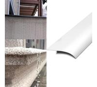 Vibeo Barre de Seuil Rebord de Fenêtre en Forme de Bec d'aigle avec Goutte d'eau, Ligne D'égouttement du Mur Extérieur, Moulure de Rive de Toit avec Goutte d'eau(White,50mm (2in))