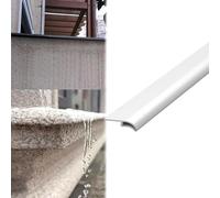 Vibeo Barre de Seuil Rebord de Fenêtre en Forme de Bec d'aigle avec Goutte d'eau, Ligne D'égouttement du Mur Extérieur, Moulure de Rive de Toit avec Goutte d'eau(White,20mm (0.8in))