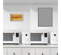 Vibeo Cache Compteur Electrique Cache-boîte à Disjoncteurs Décoratif, Armoire à Fusibles Dissimulée 40 45 50 60 70 cm, Habillage de Coffret de Compteur Vertical avec Cadre Noir(Gray,24x31in/60x80cm)