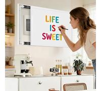 Vibeo Cache Compteur Electrique Cache-fusibles Coulissant avec Tableau Noir, Cache-Tableau Électrique 40 50 60 cm, Plaque de Recouvrement Décorative pour Disjoncteur(White A,20x16in/50x40cm)