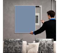 Vibeo Cache Compteur Electrique Cache-Panneau Électrique Décoratif avec Porte Coulissante, Cache-boîte à Fusibles 40 50 60 70 80 cm, Cache-boîte de Distribution Dissimulant(Style A,12x16in/30x40cm)