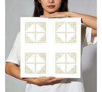 Vibeo Carrelage Adhesif Mural Carreaux Adhésifs pour Plafond/Mur/Crédence, Carreaux Adhésifs Imperméables 60 x 60 cm, Grands Panneaux Muraux à Coller avec Motif Simple(Style D,90 pcs)