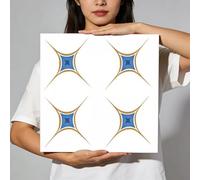 Vibeo Carrelage Adhesif Mural Carreaux Adhésifs pour Plafond/Mur/Crédence, Carreaux Adhésifs Imperméables 60 x 60 cm, Grands Panneaux Muraux à Coller avec Motif Simple(Style B,50 pcs)