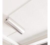 Vibeo Carrelage Adhesif Mural Dalles de Plafond Blanches Autocollantes Larges, Carrelage Mural Adhésif pour Crédence, Panneaux de Lambris Texturés à Coller pour Intérieur(W 100 cm (39.4 in),L 30 m)