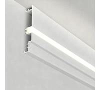 Vibeo Corniche Plafond LED Moulures LED Linéaires pour Plafond/Mur, Moulures Lumineuses Indirectes, Diffuseur de Bande LED pour Moulures (Maison, Cinéma, etc.)(23m(75.5ft))