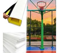 Vibeo Rembourrage pour Poteau Rembourrage pour Poteau de Basket Carré Fin, Protections de Poteau Enveloppantes sur 4 Faces, Protection de Pilier Extérieure Rembourrée(White,2.5x2.5in(6x6cm))