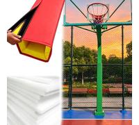 Vibeo Rembourrage pour Poteau Rembourrage pour Poteau de Basket Carré Fin, Protections de Poteau Enveloppantes sur 4 Faces, Protection de Pilier Extérieure Rembourrée(Red,6x6in(15x15cm))