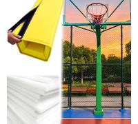 Vibeo Rembourrage pour Poteau Rembourrage pour Poteau de Basket Carré Fin, Protections de Poteau Enveloppantes sur 4 Faces, Protection de Pilier Extérieure Rembourrée(Yellow,5.5x5.5in(14x14cm))