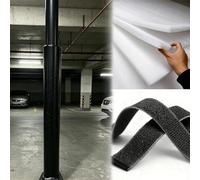 Vibeo Rembourrage pour Poteau Rembourrage pour Poteaux Hauts (Garage/Terrain) Protection de Sécurité Enveloppante pour Poteau de Basket Housse de Protection Autocollante(Black,8.5in/21.6cm)