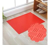 Vibeo Tapis Caoutchouc Antidérapant Tapis de Sol Intérieur en Caoutchouc Texturé 3D, Tapis Protection Antidérapant pour Garage, Rouleau Revêtement de Sol Imperméable 3 mm(B,0.9x5.0m (3x16.4ft))