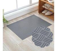 Vibeo Tapis Caoutchouc Antidérapant Tapis de Sol Intérieur en Caoutchouc Texturé 3D, Tapis Protection Antidérapant pour Garage, Rouleau Revêtement de Sol Imperméable 3 mm(C,0.6x0.9m (2x3ft))