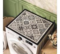 Vibeo Tapis de Rebord de Fenêtre Tapis de Protection à Motifs pour Sèche-Linge, Housse Absorbante pour Lave-Linge, Tapis Antidérapant Décoratif Anti-poussière pour Le Linge(Style D,40x85cm(16x33in))