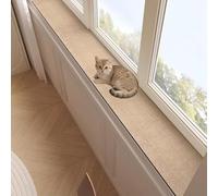 Vibeo Tapis de Rebord de Fenêtre Tapis de Protection Simple pour Rebord de Fenêtre Étroit, Coussin Antidérapant Absorbant pour Baie Vitrée, Doublure Longue Anti-poussière(50x25cm(20x10in))