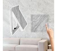 Vibeo Trappe de Visite Trappe D'accès à Ouverture par Simple Pression pour Mur/Plafond Carrelé, Petite Trappe D'inspection en Marbre, Couvercle D'accès Étanche Dissimulé(B,30x30cm(11.8x11.8in))