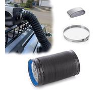 Vibeo Tuyau Evacuation Seche Linge Conduit de Ventilation Mobile Extérieur Isolé, Tuyau Flexible en Aluminium avec Collier De Serrage, Conduit D'extraction de 8 à 12 cm(12cm(4.7in),L 200cm(6.6ft))