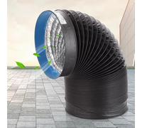 Vibeo Tuyau Evacuation Seche Linge Conduit D'évacuation Extensible pour Sèche-Linge Extérieur, Conduit d'air Long en Aluminium Isolé, Tuyau de Dépoussiérage à Triple(110mm(4.3in),L 800cm(26.2ft))