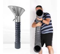 Vibeo Tuyau Evacuation Seche Linge Tuyau D'aspiration de Poussière de 10, 16 ou 20 cm, Conduit D'extraction de Fumée Articulé, Tuyau D'évacuation des Fumées avec Vanne(8in(20cm),L 10ft(300cm))