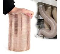 Vibeo Tuyau Evacuation Seche Linge Tuyau de Ventilation Transparent Extra Long et Pliable, Conduit de Ventilation Flexible à Enroulement, Tuyau D'aspiration de Poussière(3in(75mm),L 3.3ft(100cm))