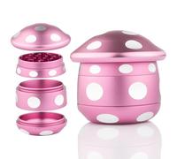 Viberium Grinder Metal Pro 45 mm - Accessoire Herbe, Effriteuse, Spice Grinder, Petit Grinders, 4 pièces, Gros XXL Original Herb Crusher, Moulin a Epices Manuel, Herbes Kit