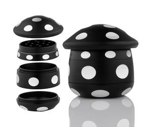 Viberium Grinder Metal Pro 45 mm - Accessoire Herbe, Effriteuse, Spice Grinder, Petit Grinders, 4 pièces, Gros XXL Original Herb Crusher, Moulin a Epices Manuel, Herbes Kit